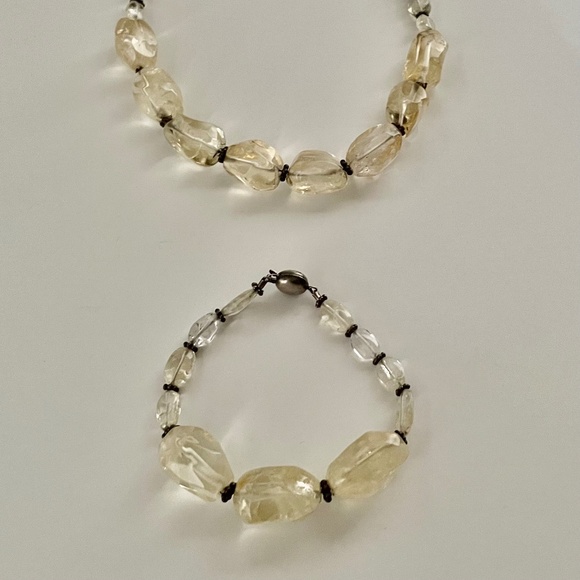 Citrine and Sterling Silver Bracelet - Picture 2 of 2
